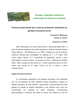 Link para PDF - Projeto Igarapés