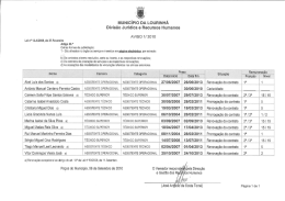 MUNICÍPIO DA LOURINHÃ Divisão Jurídica e Recursos Humanos