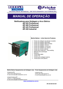 Baixar manual - Fricke Soldas