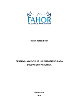 Desenvolvimento de um dispositivo para soldagem