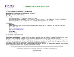 ELBRAS ELETRODOS DO BRASIL LTDA.