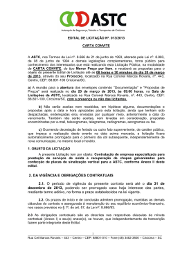 edital 013/2013 - carta convite