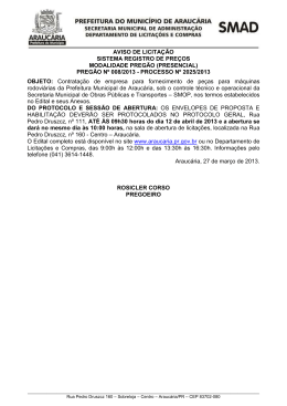 PREG&Atilde;O 008 2013 - PL 2025 2013 Aquis pe&ccedil;as para maquinas