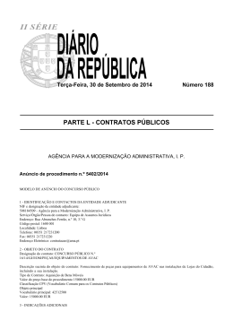 Anúncio de procedimento n.º 5402/2014
