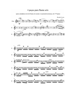 4 pe&ccedil;as para ﬂauta solo