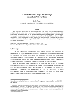 O T&eacute;tum-D&iacute;li como l&iacute;ngua n&atilde;o-pro-drop