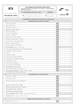 DECLARA&Ccedil;&Atilde;O ANUAL