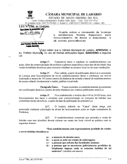 c&Atilde;MARA MUNICIPAL DE LAD&Aacute;RIo - Prefeitura Municipal de