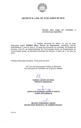 3244-2015 Nomeia Marly Pereira do Nascimento