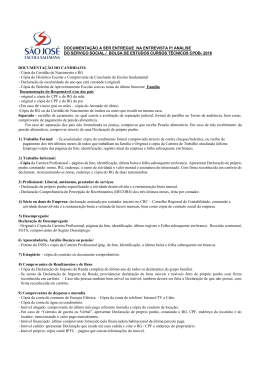 clique aqui para ver a lista de documentos necessários