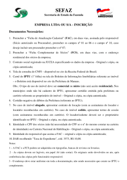 EMPRESA LTDA OU S/A - INSCRI&Ccedil;&Atilde;O Documentos - Sefaz-AM