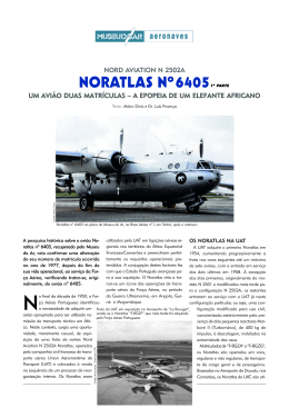 LEITURAS No final da d&eacute;cada de 1950, a For&ccedil;a A&eacute;rea Portuguesa