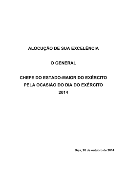 Alocu&ccedil;&atilde;o Gen CEME_Dia do Ex&eacute;rcito 2014