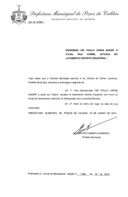 Lei Ordinária nº. 8995 - Prefeitura de Poços de Caldas