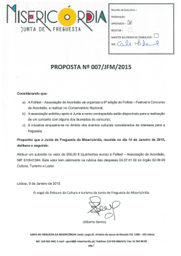 proposta 007 - Junta de Freguesia da Miseric&oacute;rdia