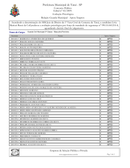 Resultado Avalia&ccedil;&atilde;o Psicol&oacute;gica