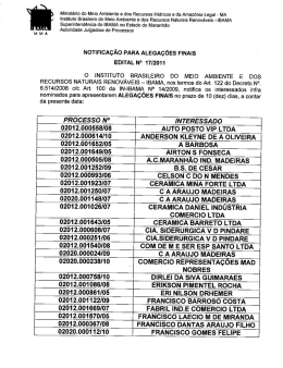 Edital de Notificação 17 - Ibama MA 28-11-2011