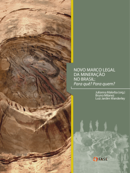 Novo marco legal da mineração no Brasil - Observatório do Pré-sal