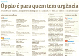 `Op&ccedil;&atilde;o &eacute; para quem tem urg&ecirc;ncia