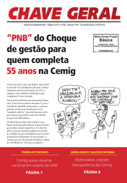 &ldquo;PNB&rdquo;do Choque de gest&atilde;o para quem completa - Sindieletro-MG