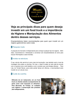 Veja as principais dicas para quem deseja investir em um food truck