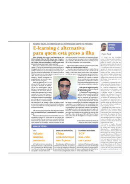 E-learuing é alternativa para quem esta preso à ilha