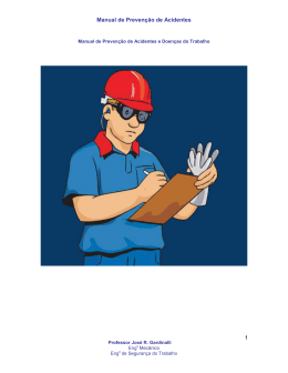 Manual de Preven&ccedil;&atilde;o de Acidentes e Doen&ccedil;as do Trabalho
