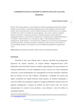 A REPRESENTA&Ccedil;&Atilde;O DA MULHER NA PROPAGANDA DE