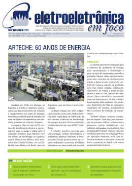 ARTECHE: 60 ANOS DE ENERGIA - sinaees-pr