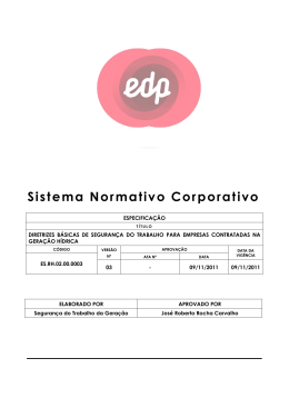 Diretrizes B&aacute;sicas de Seguran&ccedil;a do Trabalho para Empresas