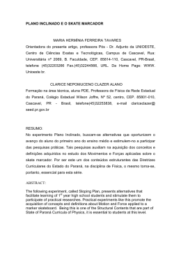 PLANO INCLINADO E O SKATE MARCADOR VERS&Atilde;O CERTA