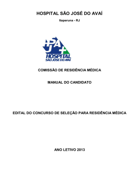 HOSPITAL S&Atilde;O JOS&Eacute; DO AVA&Iacute;
