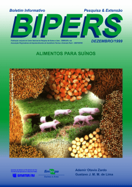 ALIMENTOS PARA SU&Iacute;NOS - Avicultura Industrial