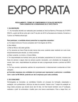 FICHA DE INSCRI&Ccedil;&Atilde;O E TERMO DE COMPROMISSO