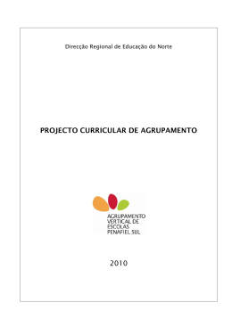 Projecto Curricular de Agrupamento