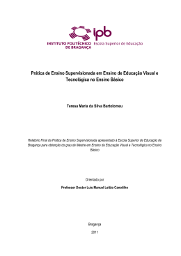 PROJECTO DE INVESTIGA&Ccedil;&Atilde;O