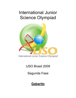 Gabarito - IJSO Brasil
