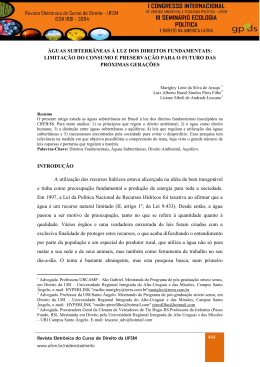 484 &aacute;guas subterr&acirc;neas &agrave; luz dos direitos fundamentais: limita&ccedil;&atilde;o