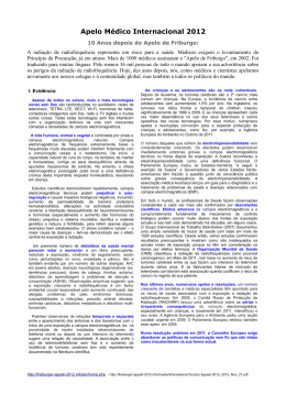 apelo de friburgo-2012 - Associação Portuguesa de Homeopatia