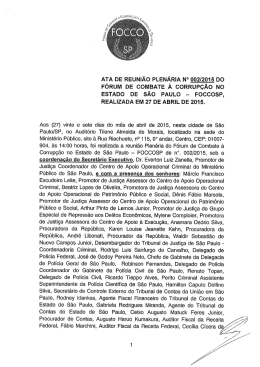 Ata da reunião plenária 002/2015