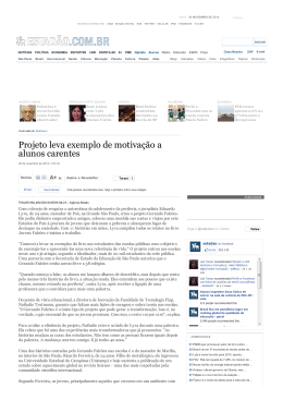 matéria publicada no jornal o estado de são paulo