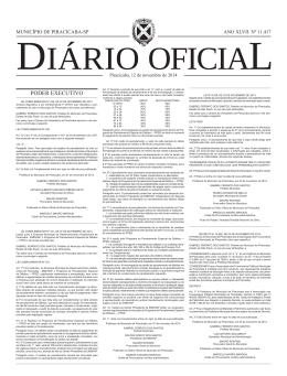 PODER EXECUTIVO - Prefeitura de Piracicaba