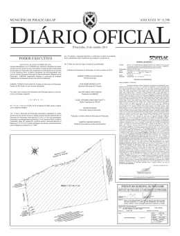 PODER EXECUTIVO - Prefeitura de Piracicaba