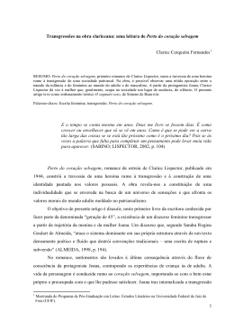uma leitura de Perto do coração selvagem
