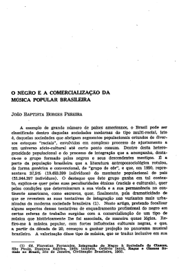 o negro e a comercializa&ccedil;&atilde;o da m&uacute;sica popular brasileira