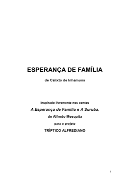 ESPERAN&Ccedil;A DE FAM&Iacute;LIA - Encontros de Dramaturgia