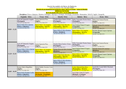 Hor&aacute;rio de perman&ecirc;ncia de professores para Apoio ao
