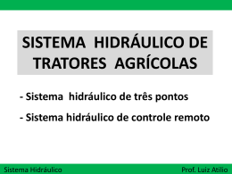 SISTEMA HIDRÁULICO DE TRATORES AGRÍCOLAS