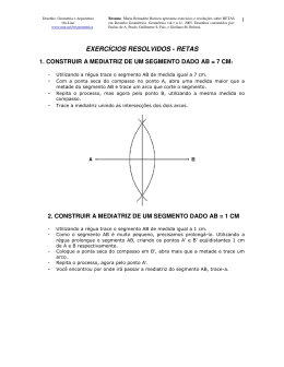 EXERCÍCIOS RESOLVIDOS - RETAS