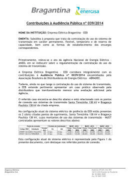 Contribuições à Audiência Pública nº 039/2014